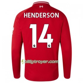 Billige Fotballdrakter Liverpool Henderson 14 Hjemmedraktsett 2018/19 Langermet